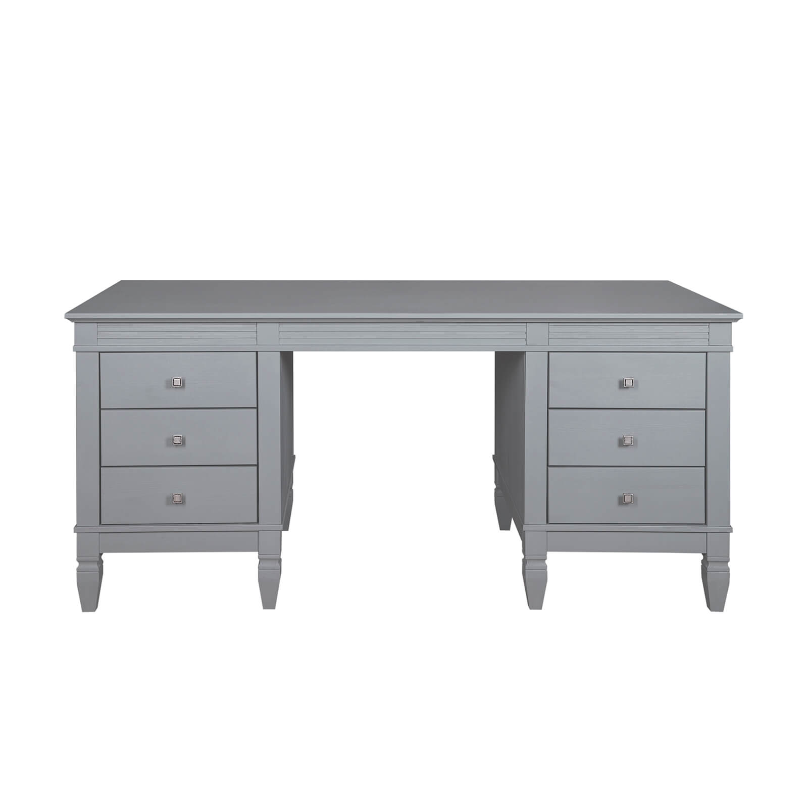 Стол письменный 6 ящиков "Ольса" 206 (серый 7042)