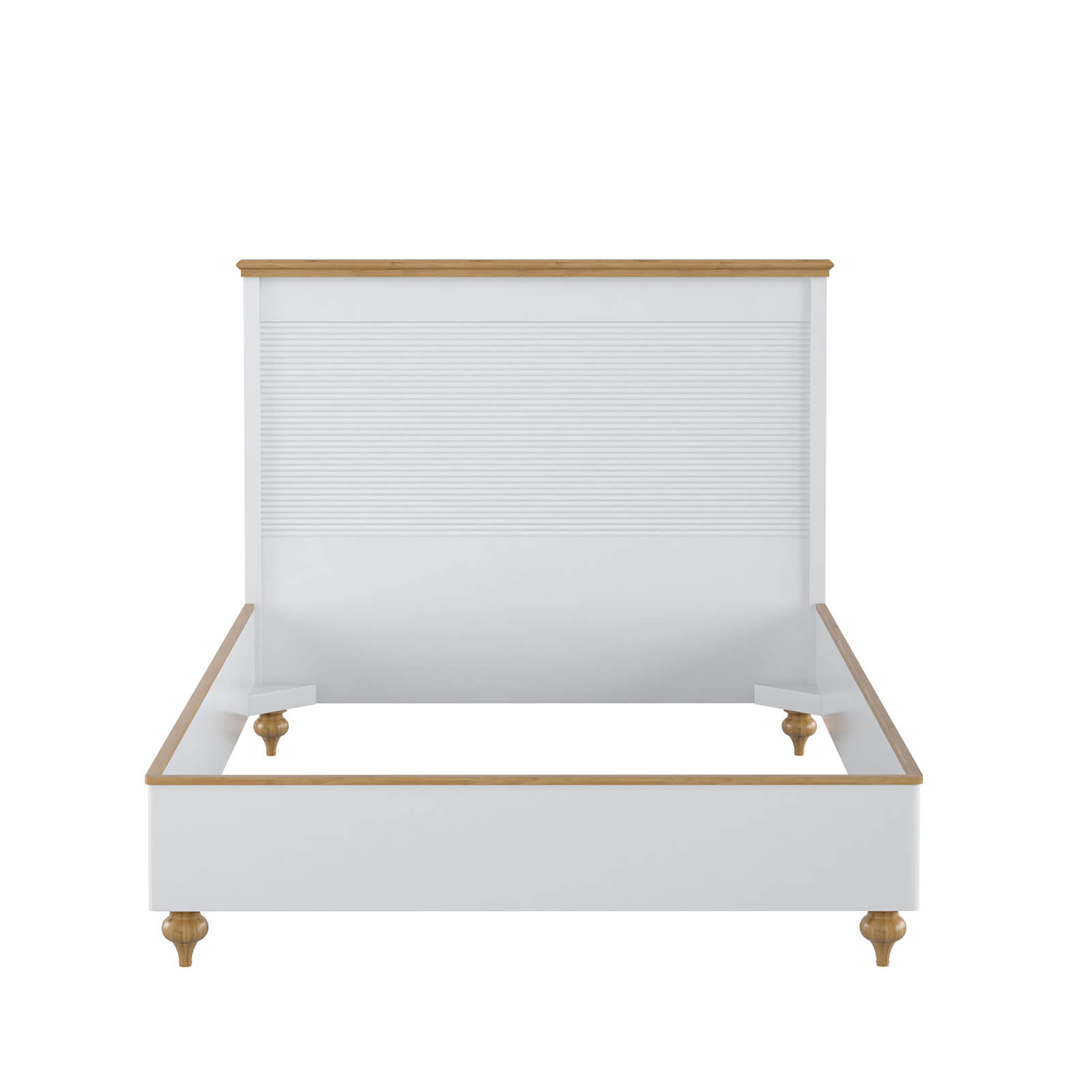 Кровать белая сосна "Рандеву" 1800 (белый лак/антик-24)