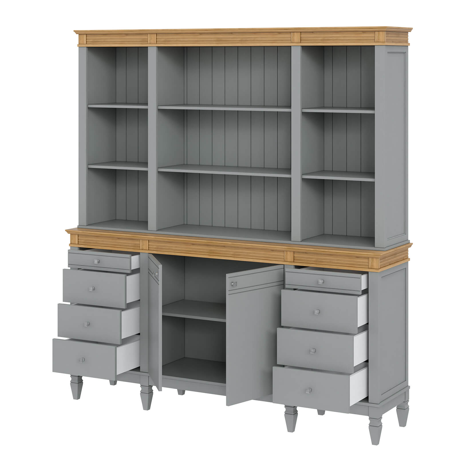 (4.1.2) Буфет "Ольса" 400/428 (серый 7042/антик 24)