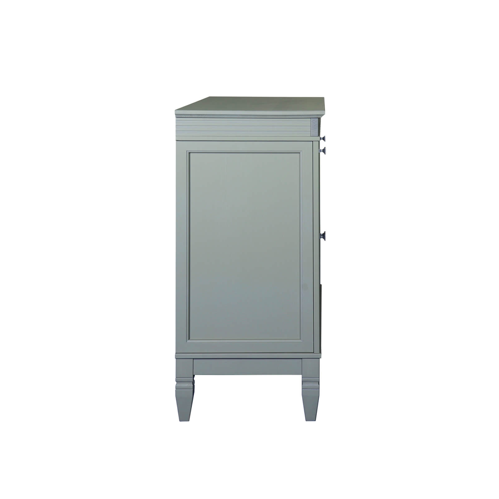 Комод с 4 ящиками серый Ольса 324 (серый 7042)