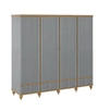Шкаф для одежды "Рандеву" 44 (серый 7042/антик-24)