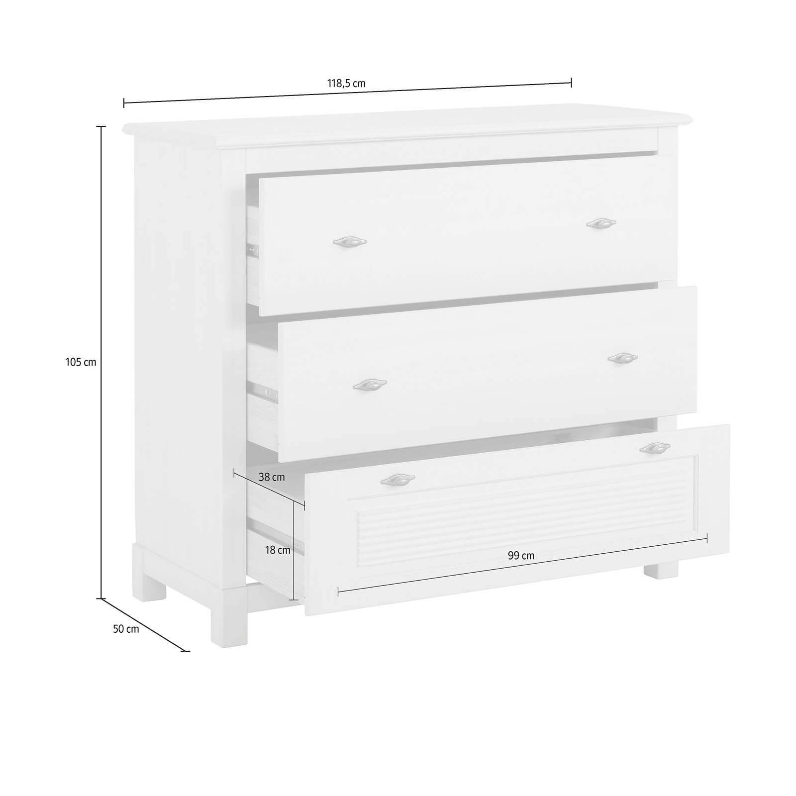 Комод "Рауна" 03 (колониал)