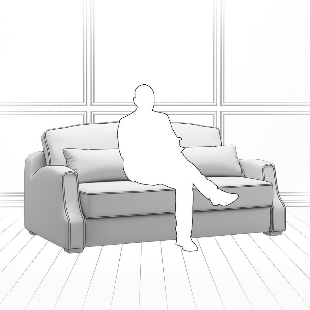 Диван Corsa (с механизмом) DCr-I-180-K03-KaB40-B12