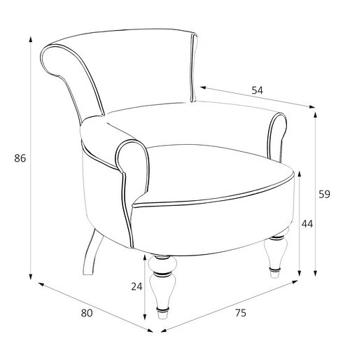 Кресло Перфетто M11G-K02-G-B01