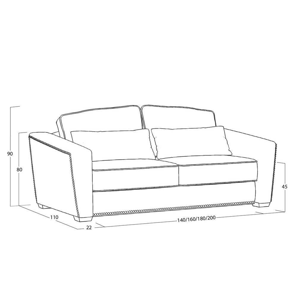 Диван Esten (с механизмом) DEs-I-180-K03-N-0391