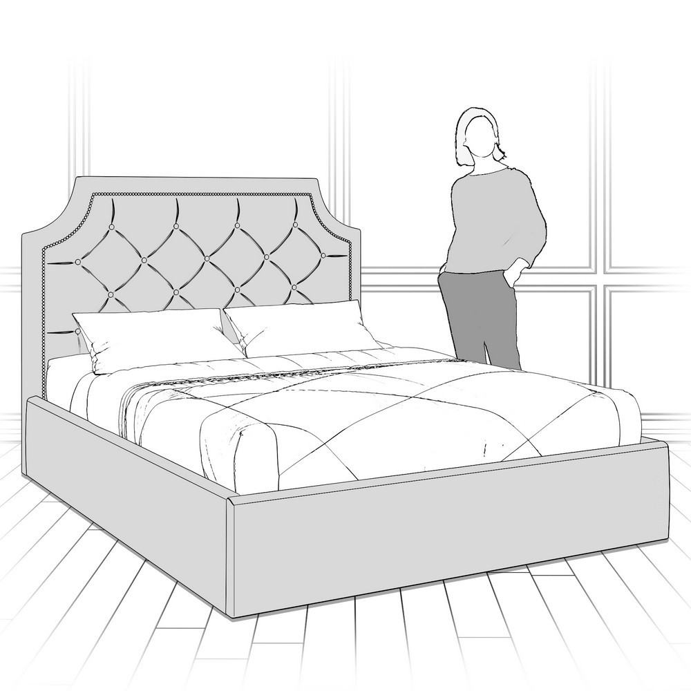 Кровать с подъемным механизмом K09Y-1200-N-B08