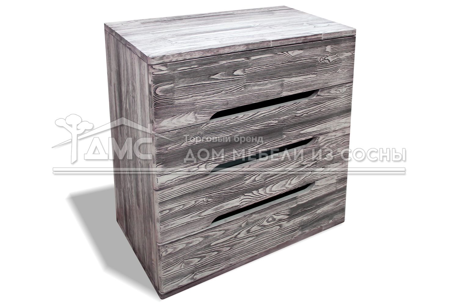 Комод с 4 ящиками массив сосны Веста