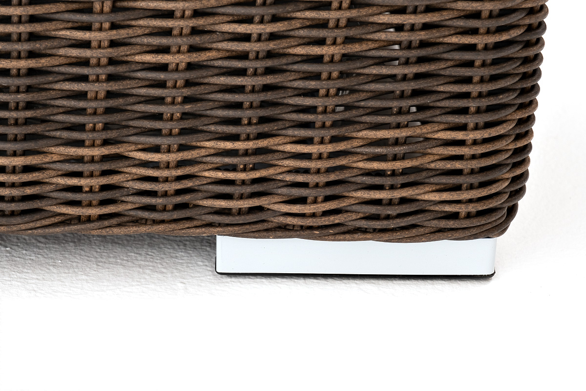 "Боналли" диван из искусственного ротанга трехместный, цвет коричневый