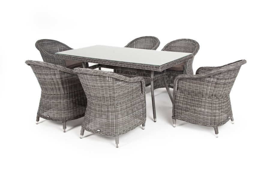 "Эспреззо" обеденная группа плетеная, цвет графит