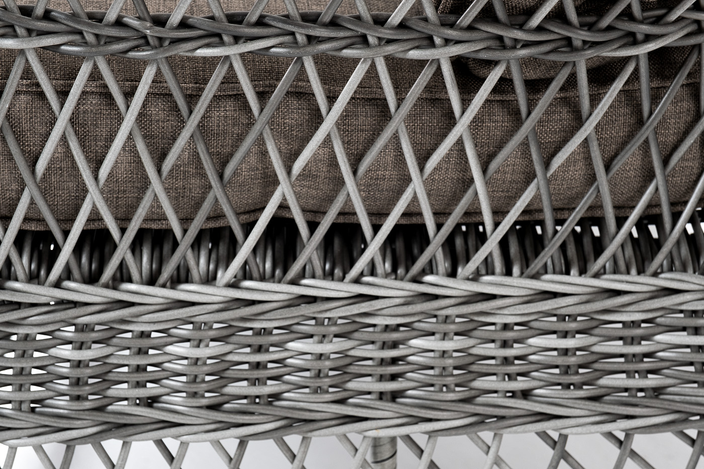 "Грандинелли" диван трехместный из искусственного ротанга, цвет графит