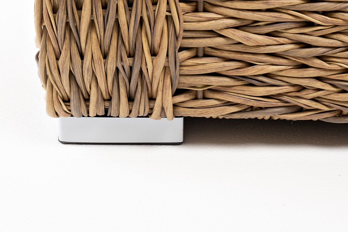 "Капуто" диван из искусственного ротанга (гиацинт) двухместный, цвет соломенный