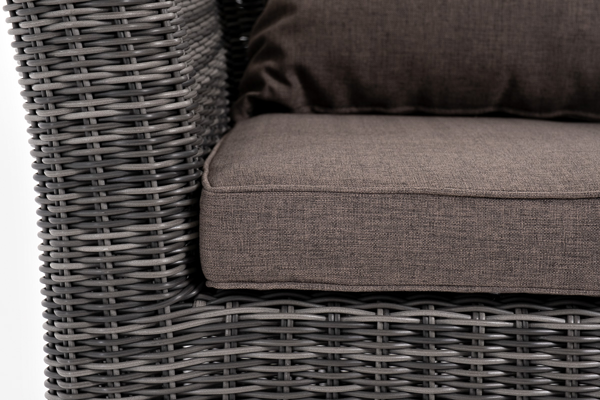 "Капуто" лаунж-зона из искусственного ротанга, цвет графит