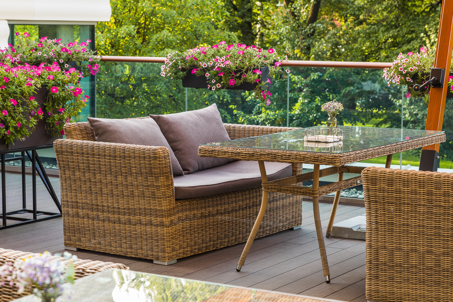 "Латтини" плетеный стол из искусственного ротанга 160х90см, цвет соломенный