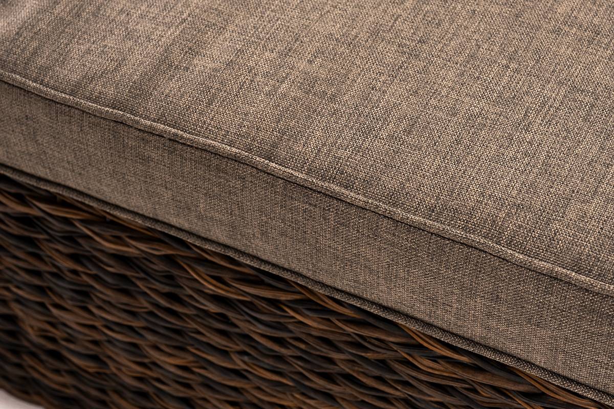 "Лунго" трансформирующаяся лаунж-зона из искусственного ротанга (гиацинт), цвет коричневый