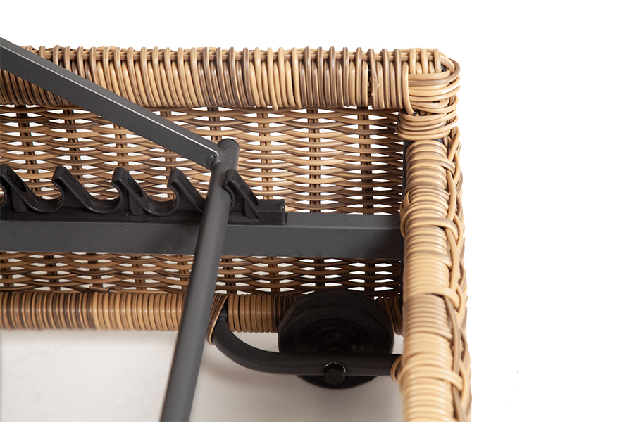 "Рим" шезлонг с подушкой, цвет соломенный