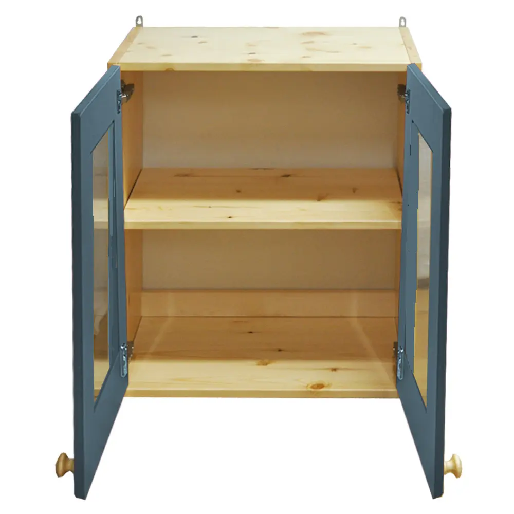 Шкаф с дверками настенный со стеклом Весури арт. 261 морин