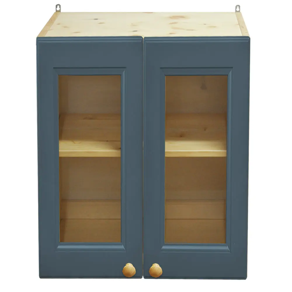 Шкаф с дверками настенный со стеклом Весури арт. 261 морин