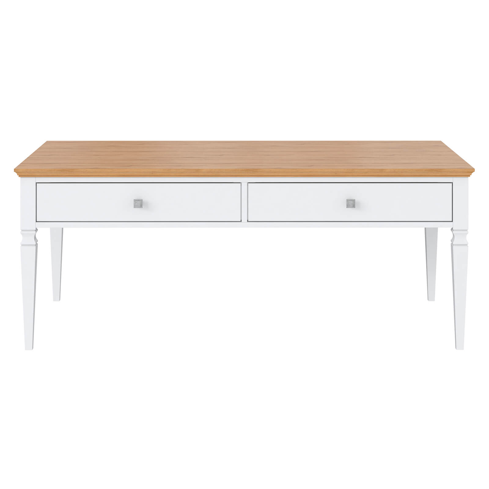 Стол журнальный "Ольса" 02 (белый лак-антик 24)