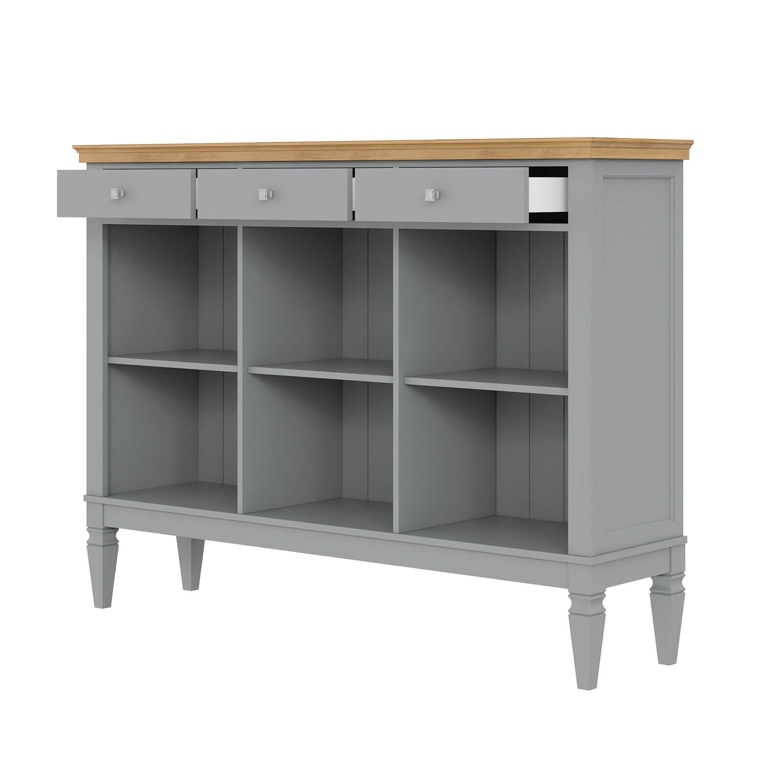 Комод Ольса 03 (серый 7042-антик24)