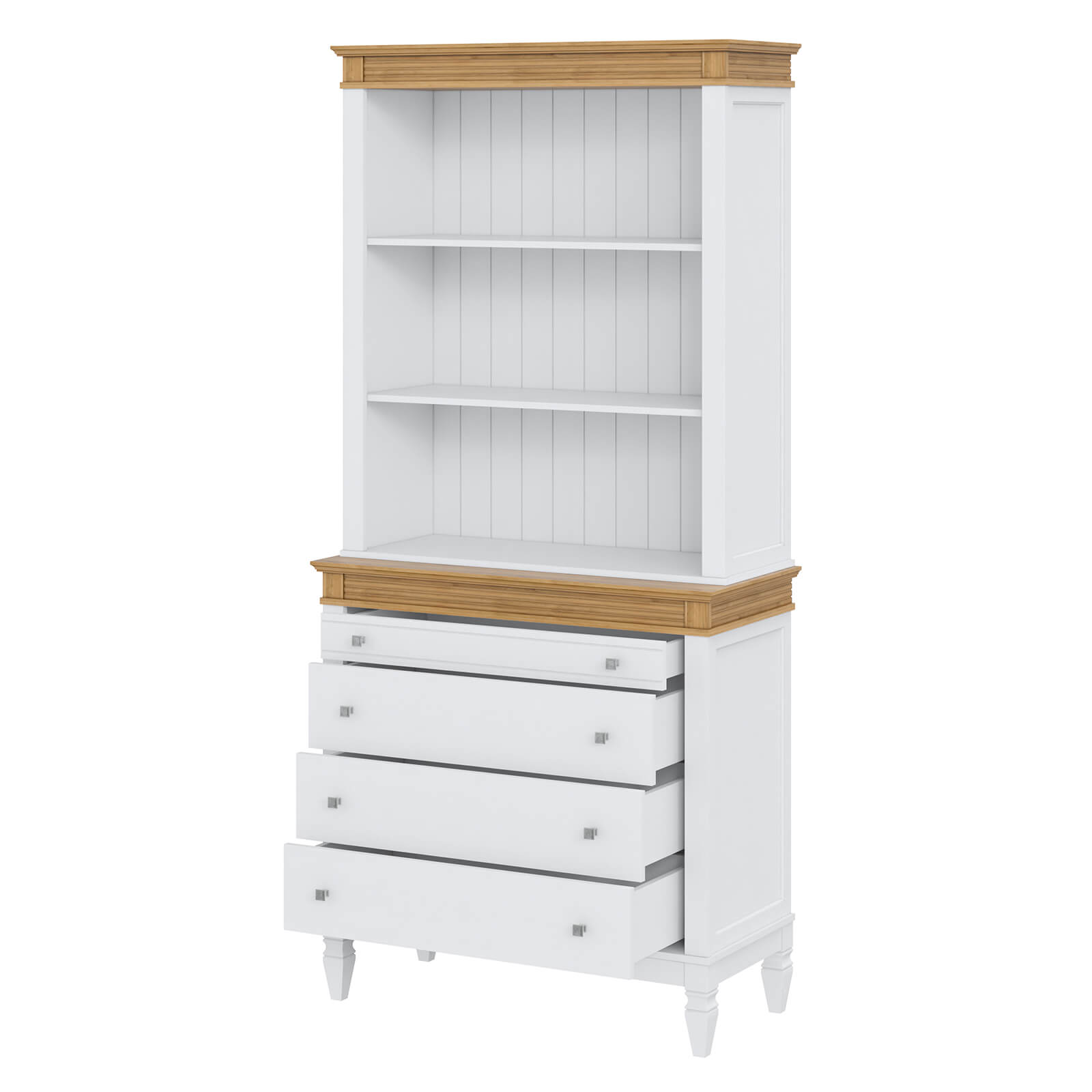 Буфет "Ольса" 200/204 (белый лак/антик 24)