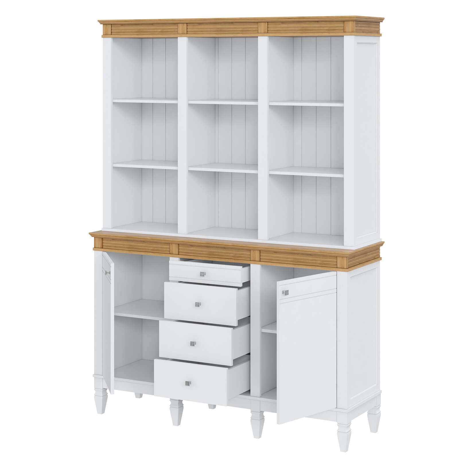 Буфет "Ольса" 300/324 (белый лак/антик 24)