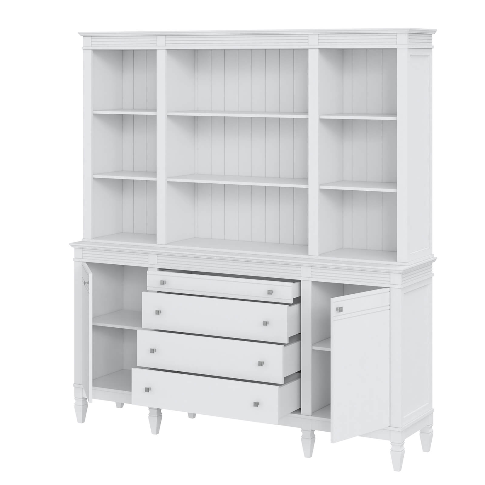 Буфет 4 ящика "Ольса" 400/424 (белый лак)