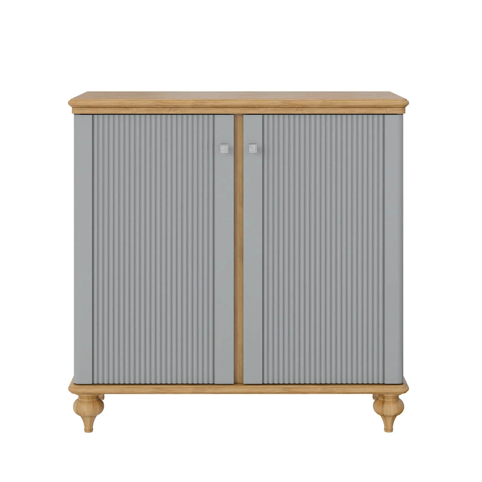 Комод массив сосны "Рандеву" 220 (серый 7042-антик 24)