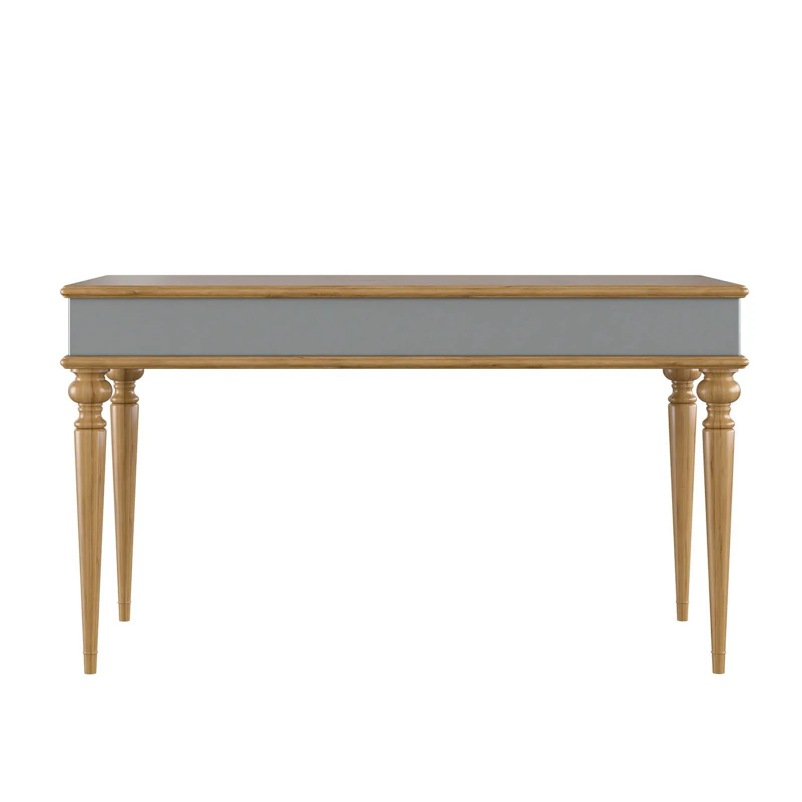 Стол письменный с ящиками серый "Рандеву" 003 МДФ (серый 7042/антик 24)