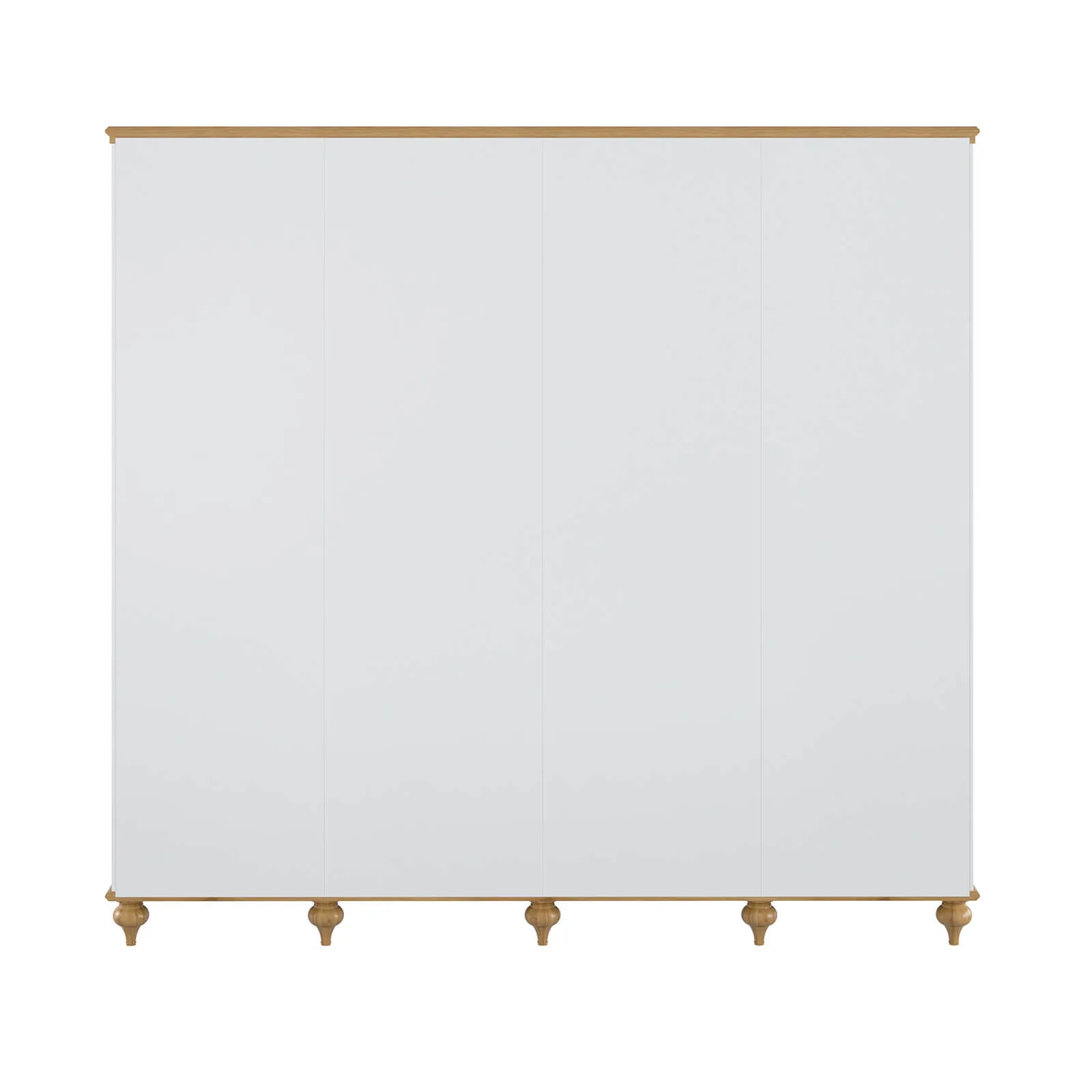 Шкаф для одежды массив сосны "Рандеву" 44 (белый лак/антик-24)