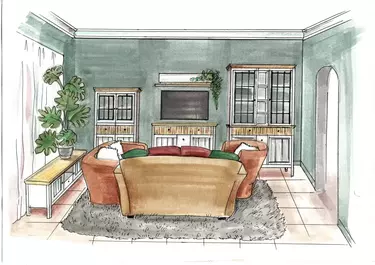 Гостиная Сканди